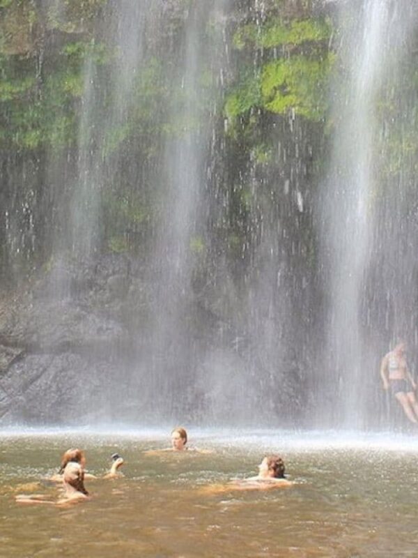 People enjoying in Materuni waterfalls