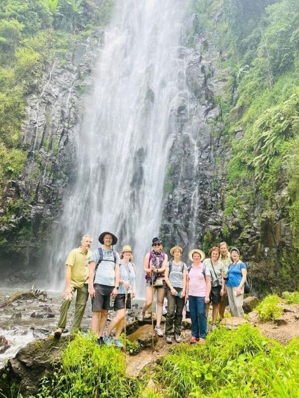 People in materuni waterfall
